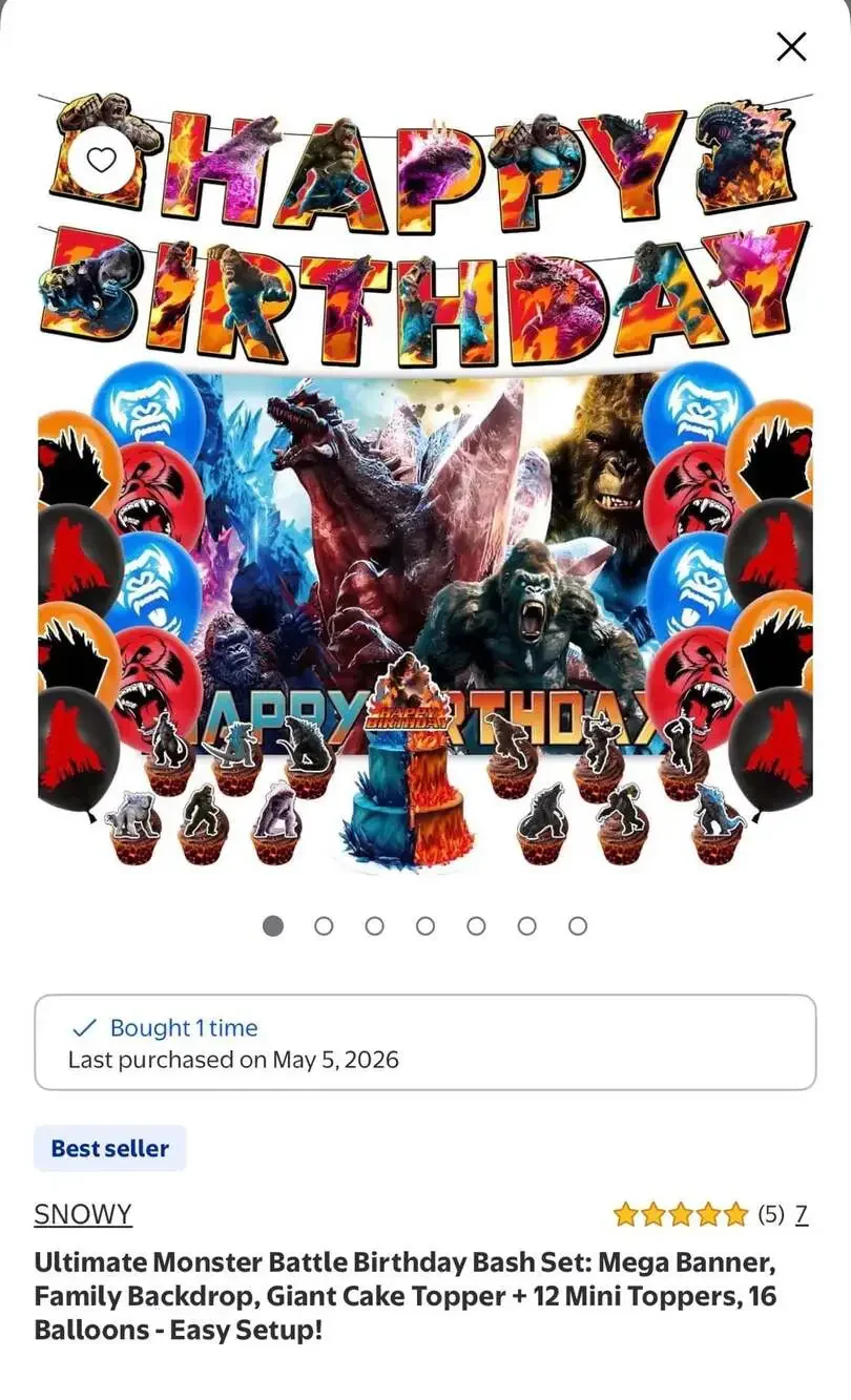 Godzilla Party Decorations